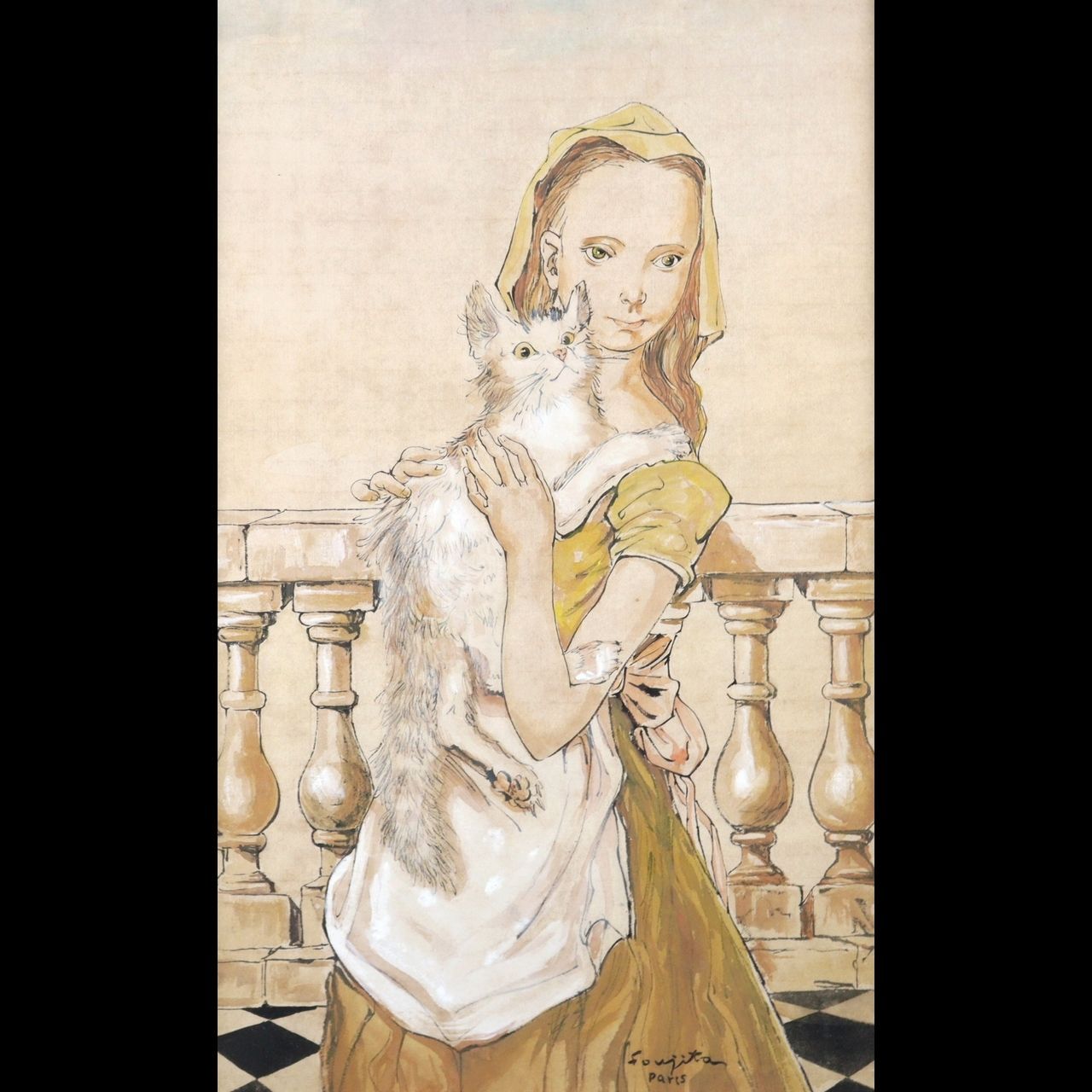 ダン・ウィン『秋に釣る』大判 リトグラフ 真作 直筆サイン入り