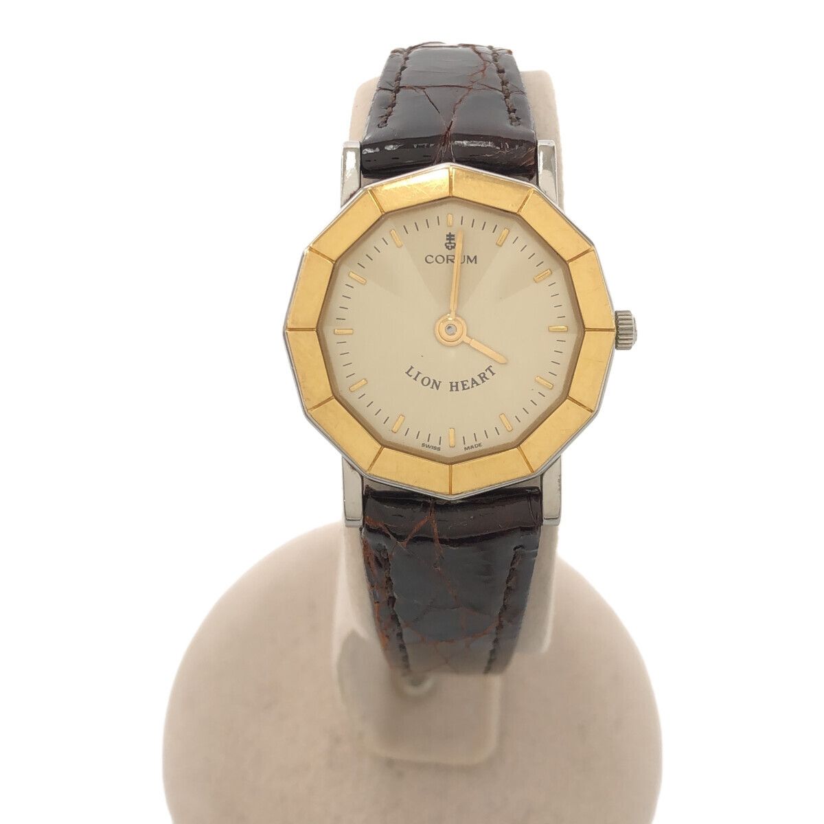 腕時計 稼働 CORUM コルム 64.901.21 クォーツ ベルト社外品 2024.5