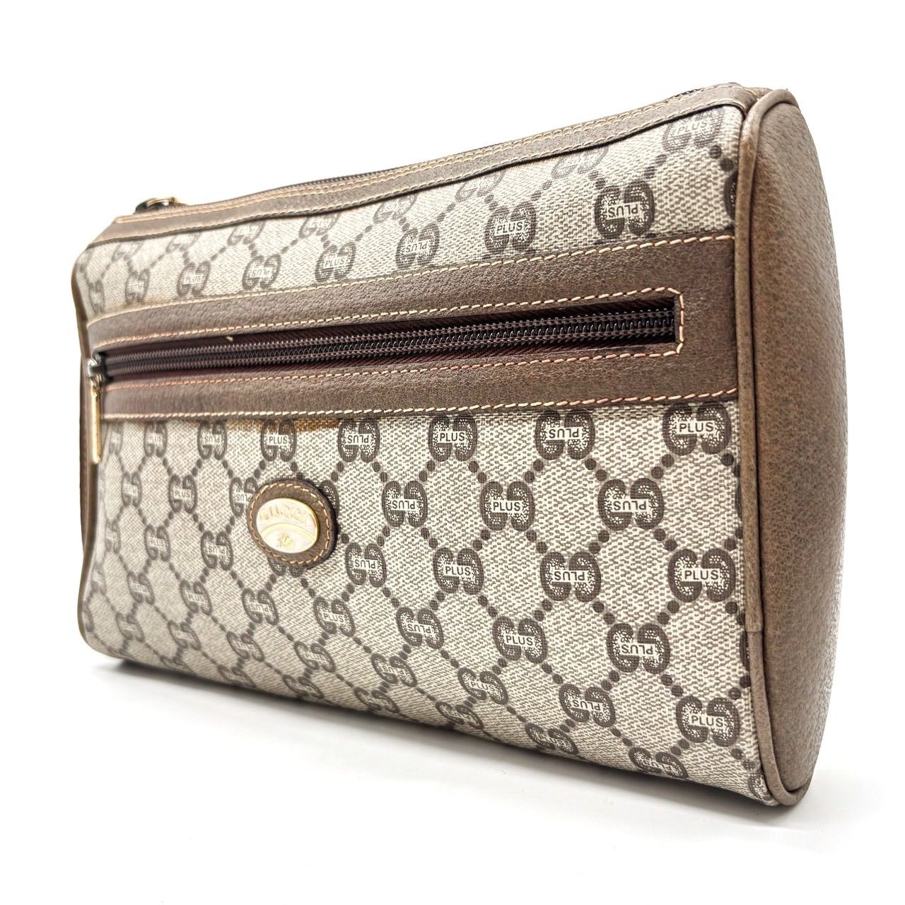 ✨良品✨ GUCCI グッチ クラッチバッグ ポーチ GG柄 PVC レザー