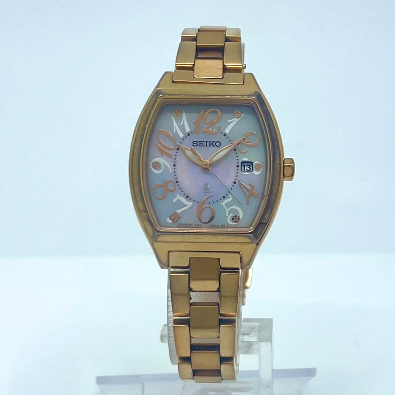 稼働/美品】セイコー ルキア 腕時計 V137-0CE0 レディース ソーラー  