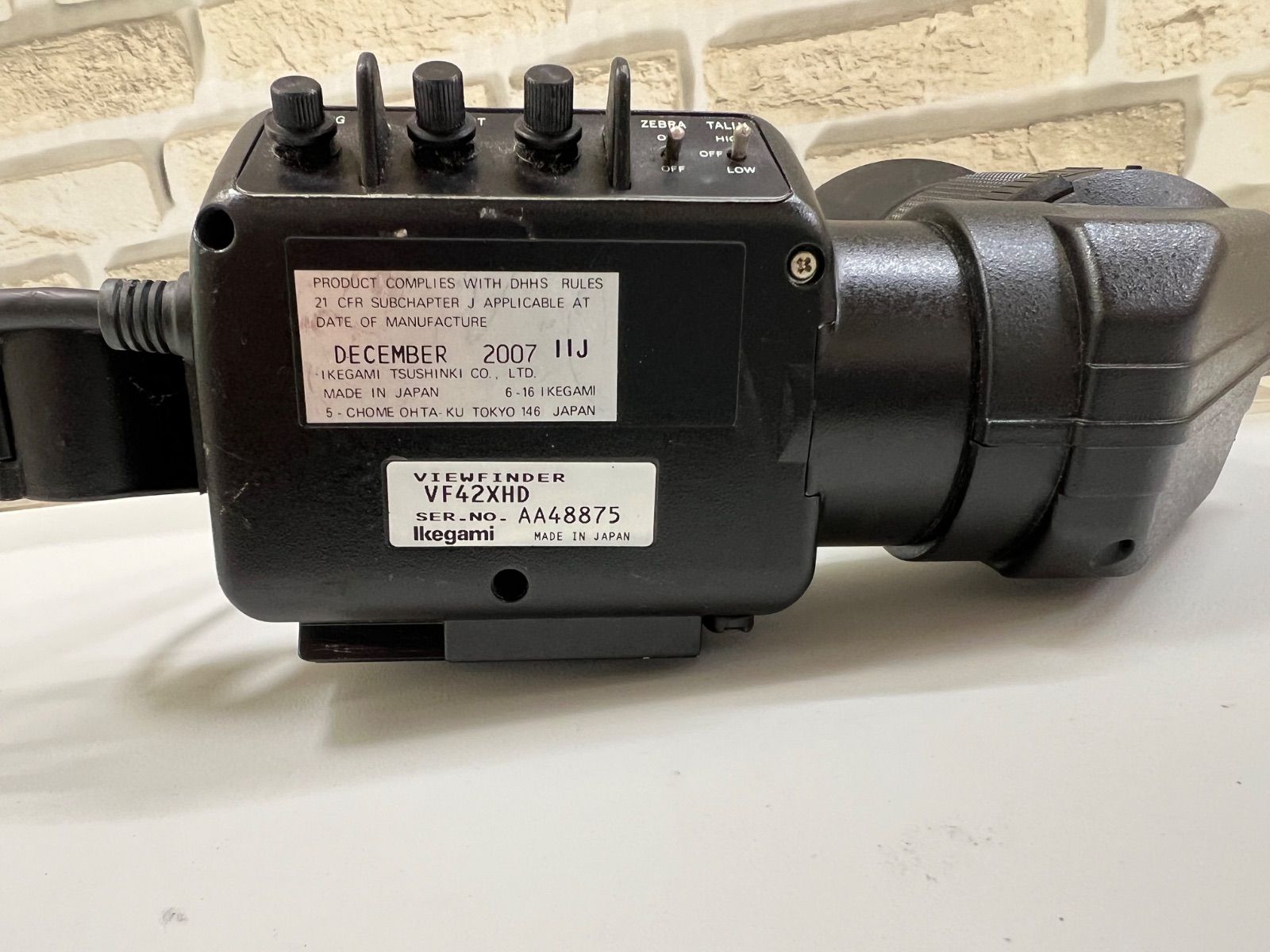 O3-39 ikegami VIEW FINDER VF42XDH ジャンク LAWEED_CL