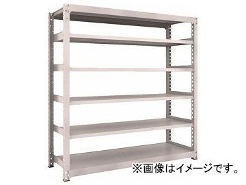 トラスコ中山 M3型中量棚 1500×471×H1800 6段 単体 ネオグレ M3-6556 NG(7802161)