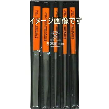 ツボサン 組ヤスリセット8本組サイズ【5本組】油目 ST508-04