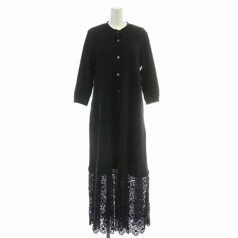 ロンハーマン Ron Herman フレアワンピース ミモレ ロング 七分袖  