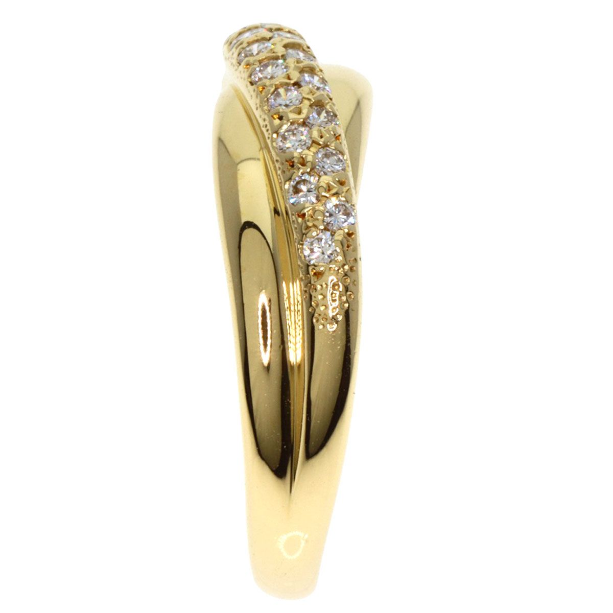 MIKIMOTO ミキモト ダイヤモンド リング・指輪 K18YG レディース 