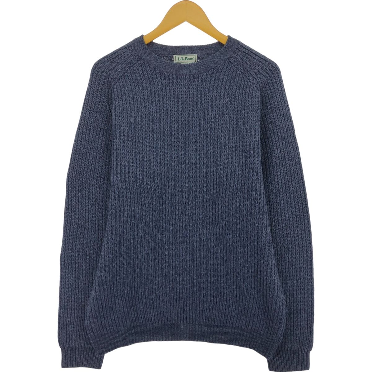 古着 エルエルビーン L.L.Bean リブ編み ラムウールニットセーター メンズM相当/eaa502910