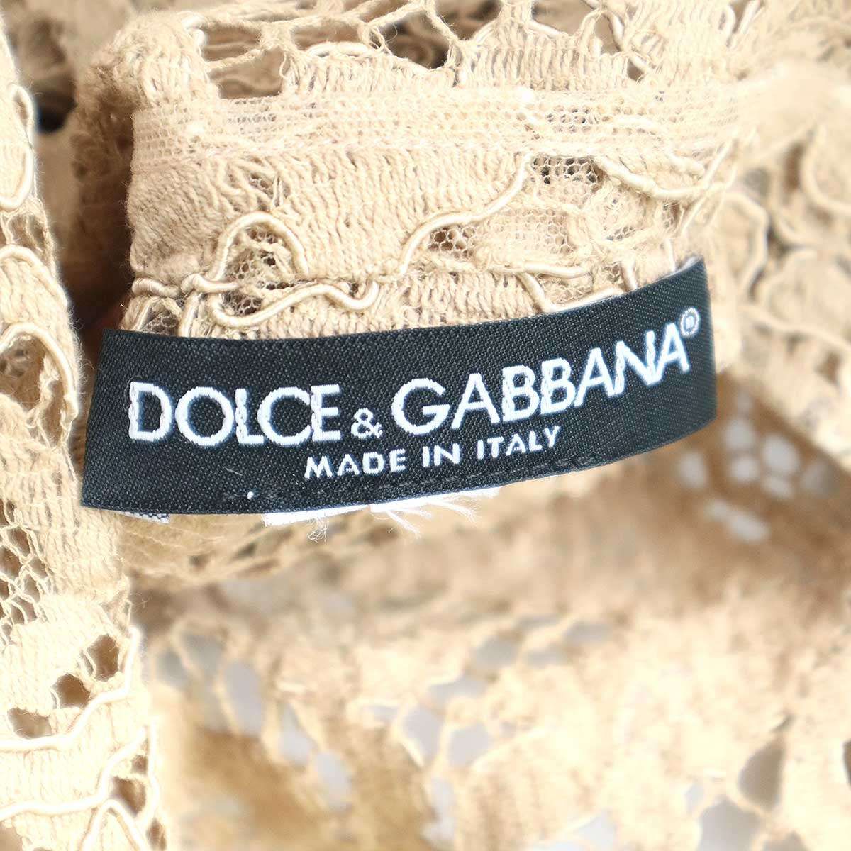 DOLCE & GABBANA ドルガバ レース ノースリーブ サイズM DOLCE&GABBANA ドルチェ＆ガッバーナ フラワーレース