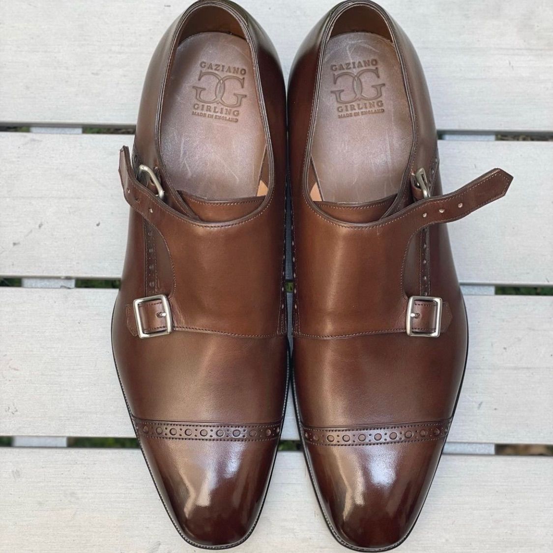 新品ガジアーノガーリング GAZIANO&GIRLING ダブルモンク UK7E - メルカリ