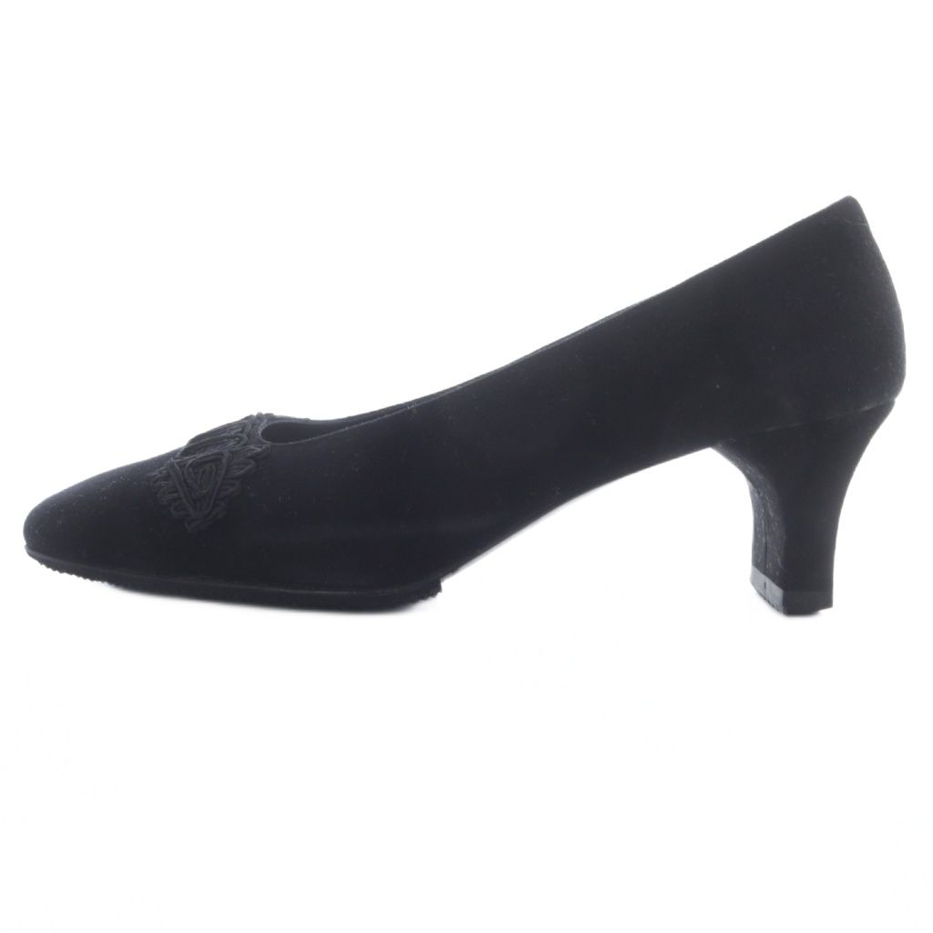 サルヴァトーレフェラガモ】黒 スエード サンダル ヒール約8cm