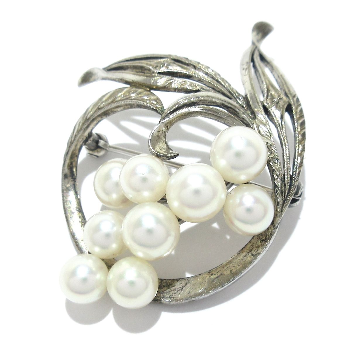 MIKIMOTO ミキモト 真珠 ベビーパール ブローチ シルバー 3珠 楽天市場