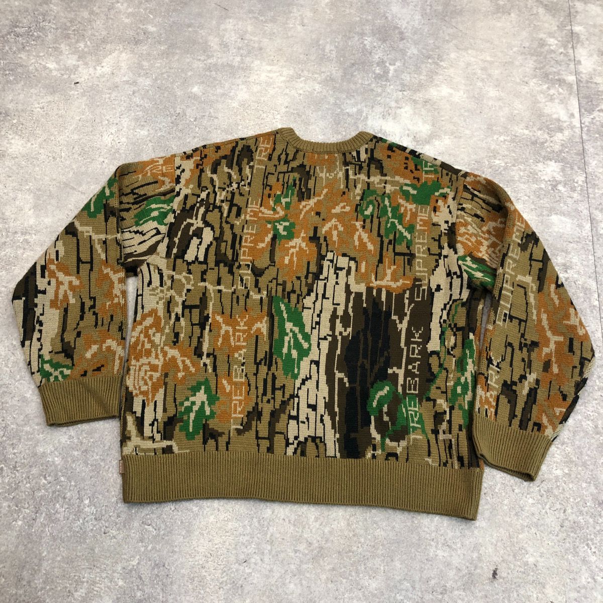 Supreme Trebark Camo Sweater knit - fawema.org