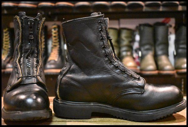 PT91 】レッドウィング 4473 ファイヤーマンブーツ ジッパー付き8E