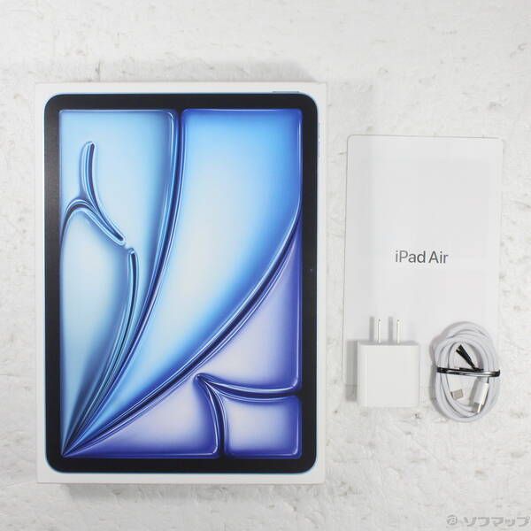 【美品・早い者勝ち】ipad air 11インチ 第6世代 128GB 中古品〕 iPad Air 11インチ 第6世代 128GB ブルー MUWD3J／A Wi