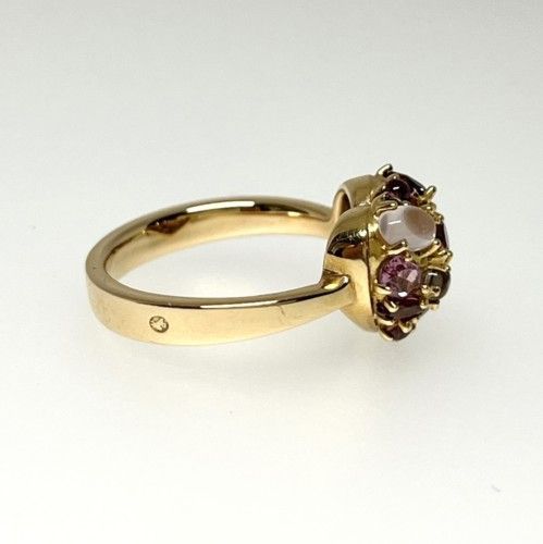 RUGIADA リング K18ピンクゴールド マルチカラー 12号