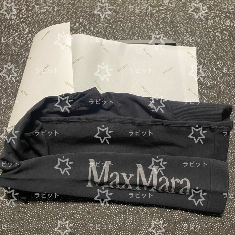 S MAXMARA エスマックスマーラ ロゴ Leisure レギンス Sサイズ ブラック DECORATOM_COM_BR