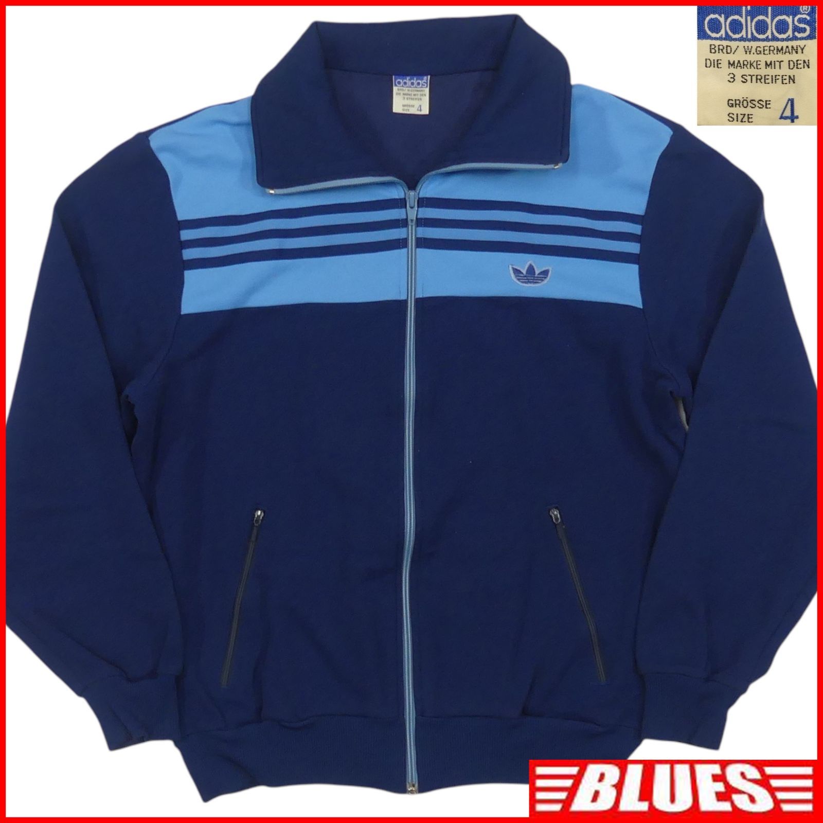 80s adidas 西ドイツ製 トラックジャケット アディダス ジャージ