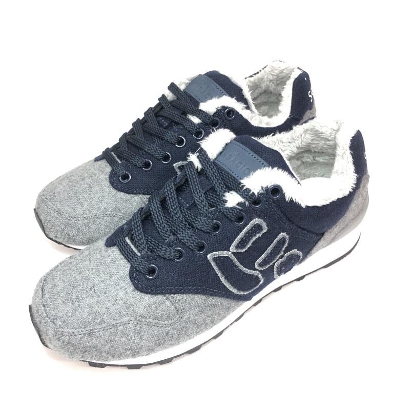 via SANGACIO 24cm Tweed GRAY NAVY サンガッチョ 66