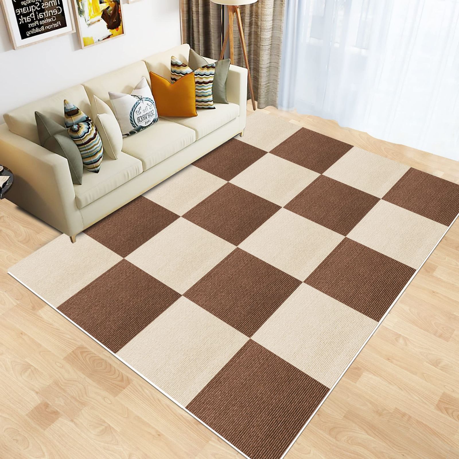 【人気SALE，大得価】 【特価セール】ジョイントマット 大判 フローリングマット【30*30cm 20枚（約1.1畳）】Hriiiiya 床カーペット吸着マットタイルマットタイルカーペット ずれない 防音 洗えるカーペット ペット滑 ラグ・カーペット