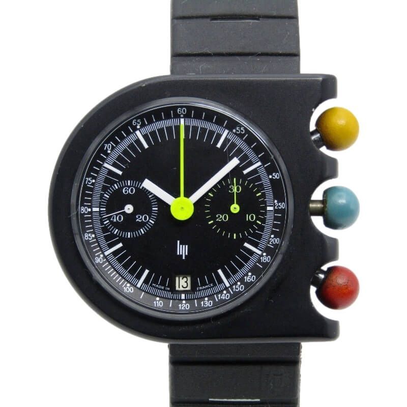 LIP リップ MACH2000 CHRONO オリジナル 手巻き マッハ2000 クロノグラフ バルジュー7734 本体のみ 腕時計 ブラック 黒 30013252