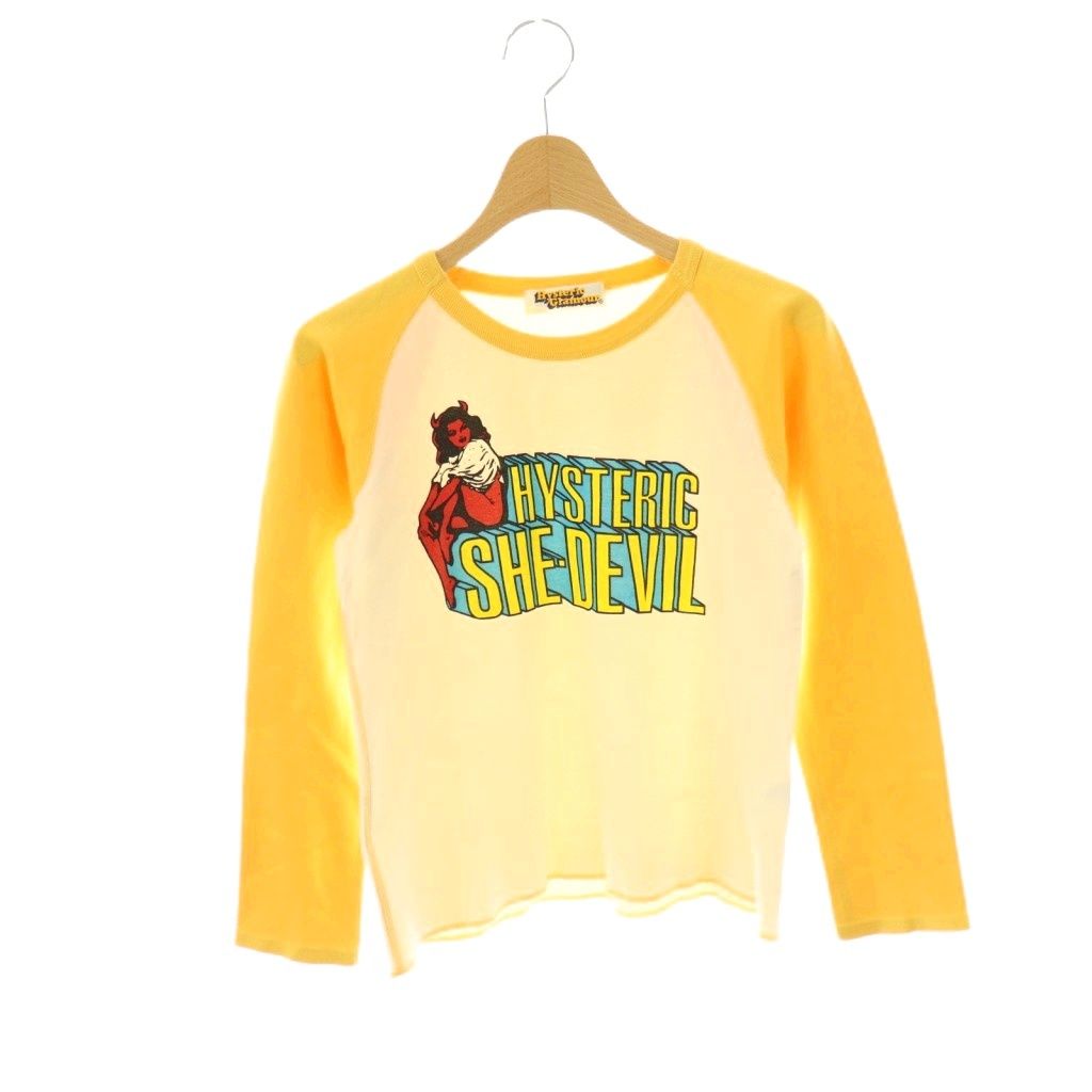 ヒステリックグラマー 長袖 カットソー シャツ プリント ヒステリックグラマー HYSTERIC GLAMOUR ロゴ プリント 長袖