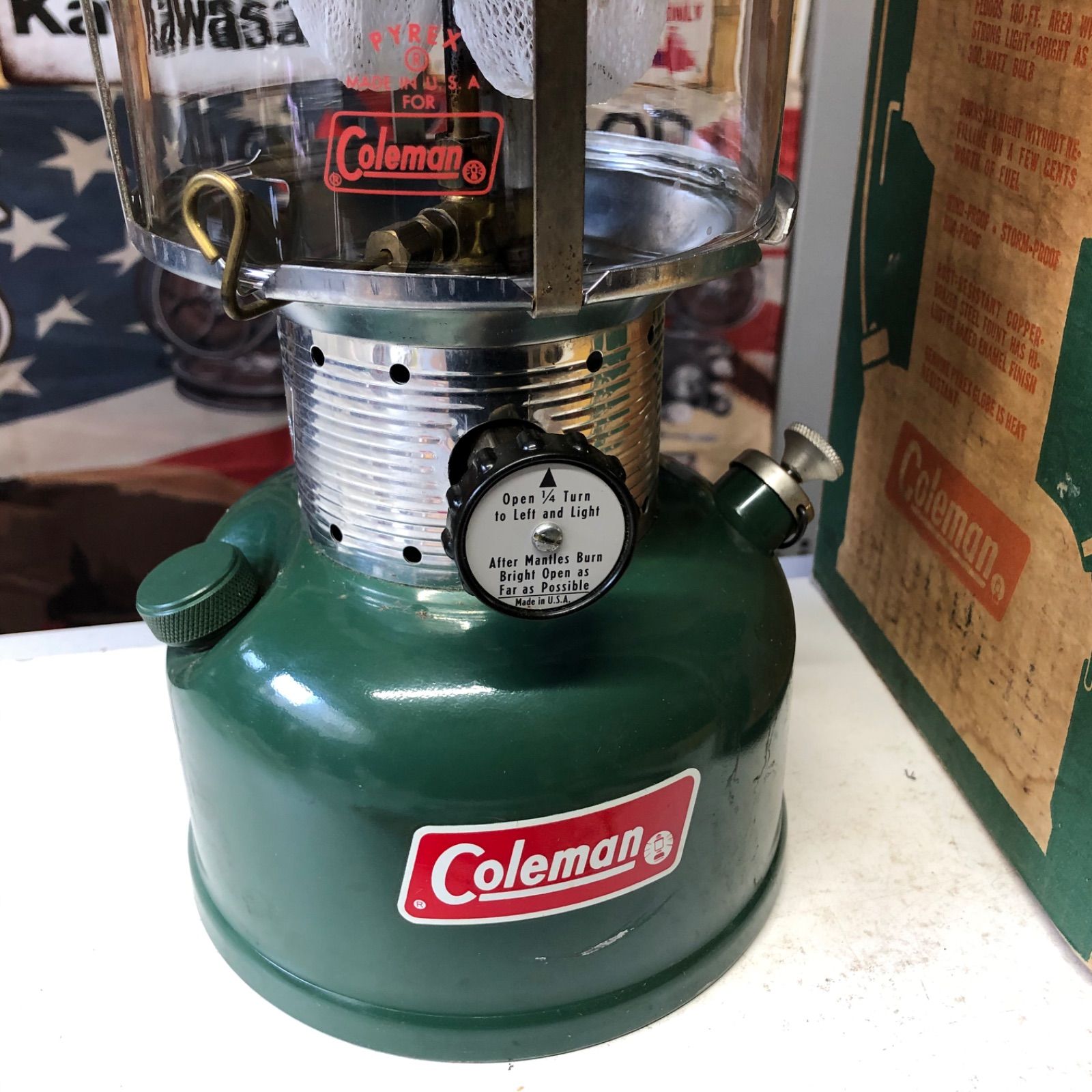Coleman コールマン 220F ランタン 1973年1月 コールマン Coleman 220F ランタン 箱入り - メルカリ