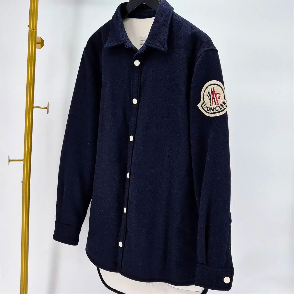 2 サイズ MONCLER モンクレール ami アミ コラボ ダウンジャケット シャツ