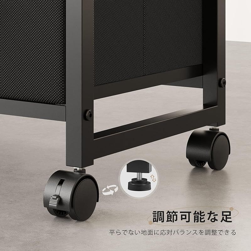 YeTom チェスト タンス 箪笥 洋服タンス 洋服収納 4段収納 引き出し 収納 たんす 衣類収納 ファブリックチェスト リビング 収納 木製天板付き 和風 布製引き出し 転倒防止 安定感 ストッパー付きキャスター L55×W29×H96cm 4段5杯 0 MARWIL-DEMENAGEMENTS_CH