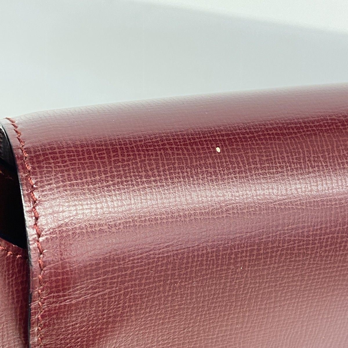 5ic2756】カルティエ ショルダーバッグ マスト レザー ボルドー  