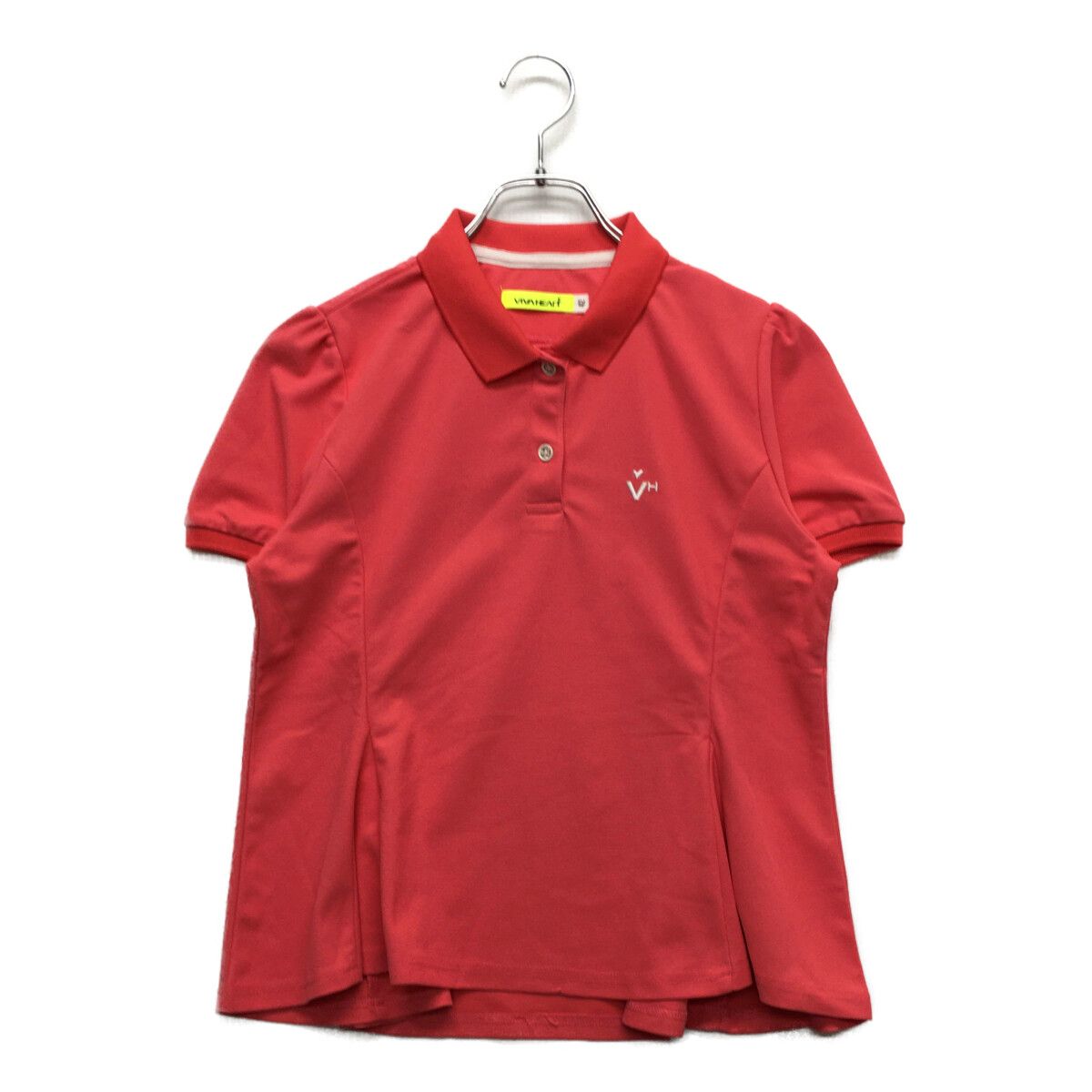 中古 レディース ビバハート VIVA HEART 半袖ポロシャツ 42(L) サーモンピンク