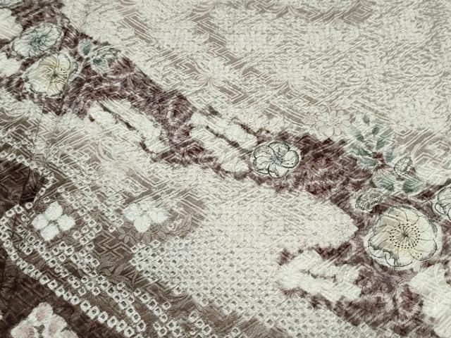 平和屋着物●訪問着　総絞り　辻が花　正絹　逸品　DAAY5420ud 平和屋着物○訪問着 総絞り 辻が花 正絹 逸品 DAAY5420ud 平和屋着物□