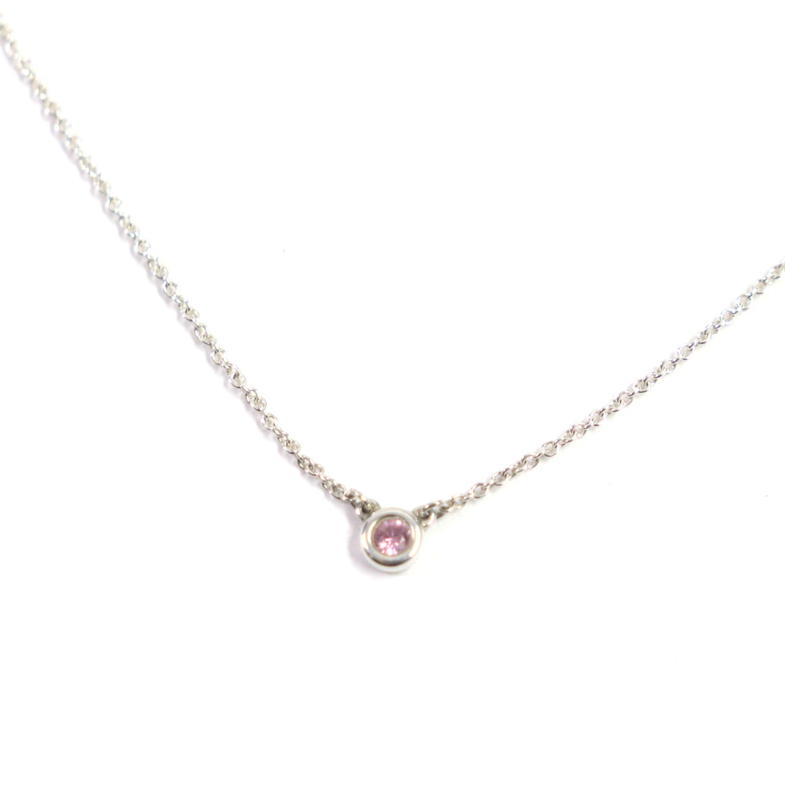 美品▽TIFFANY&Co. ティファニー バイザヤード AG925 1Pピンク 