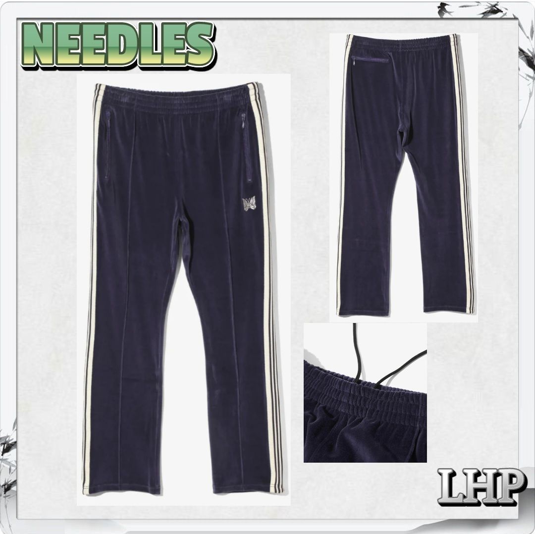 【極美品】Needles 半袖 ポリエステル ジャージ ネイビー Lサイズ 極美品】Needles 半袖 ポリエステル ジャージ ネイビー Lサイズ