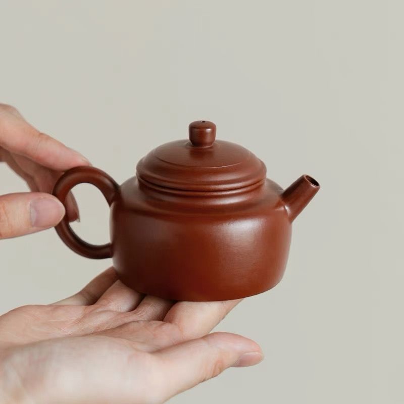 急須 紫砂壺 茶壷 ティーポット 宜興紫砂 煎茶器 茶道具 急須道具 紫砂茶壺 唐物紫泥急須 極細工 手作り 朱泥紫砂 100ml - メルカリ