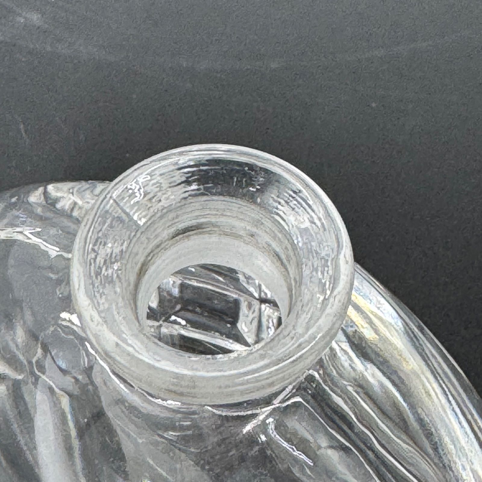イタリア製 アンティーク 香水瓶 シルバー 蓋 ガラスボトル 銀