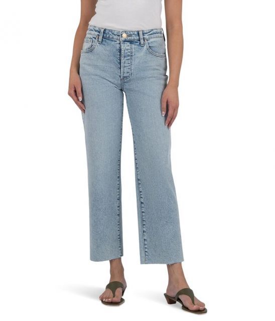 【送料無料】 カットフロムザクロス レディース デニムパンツ ボトムス Fay High Rise Ankle Straight Leg Unite