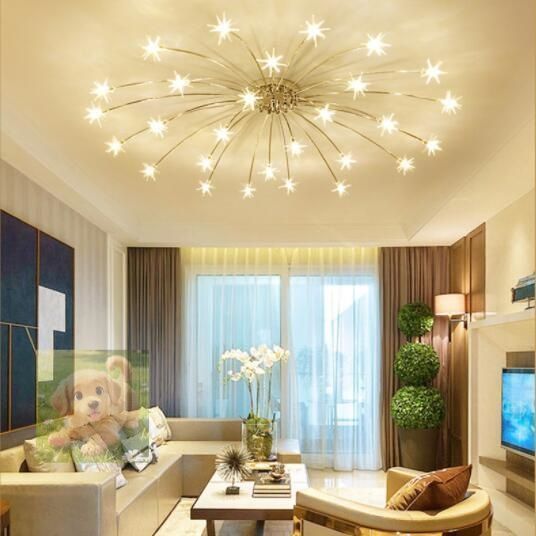 人気 上質 華麗 インテリア 流れ星 21灯 シーリングライト LED ペンダントライト ランプ 天井 照明器具 シャンデリア 2色