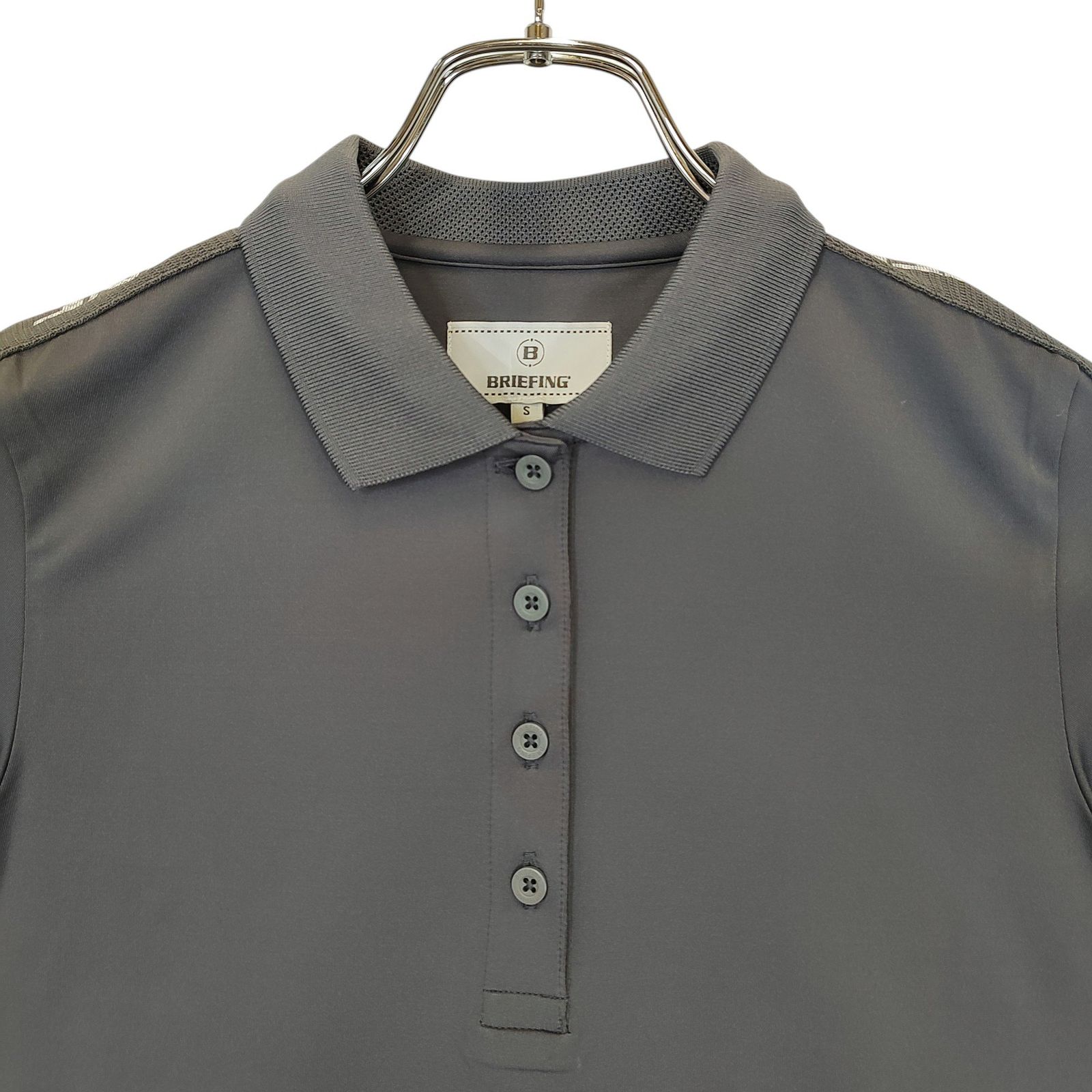 BRIEFING （ブリーフィング） ゴルフシャツ グレー　レディースSサイズ BRIEFING GOLF - WOMENS TOUR HIGH NECK | モックネックシャツ