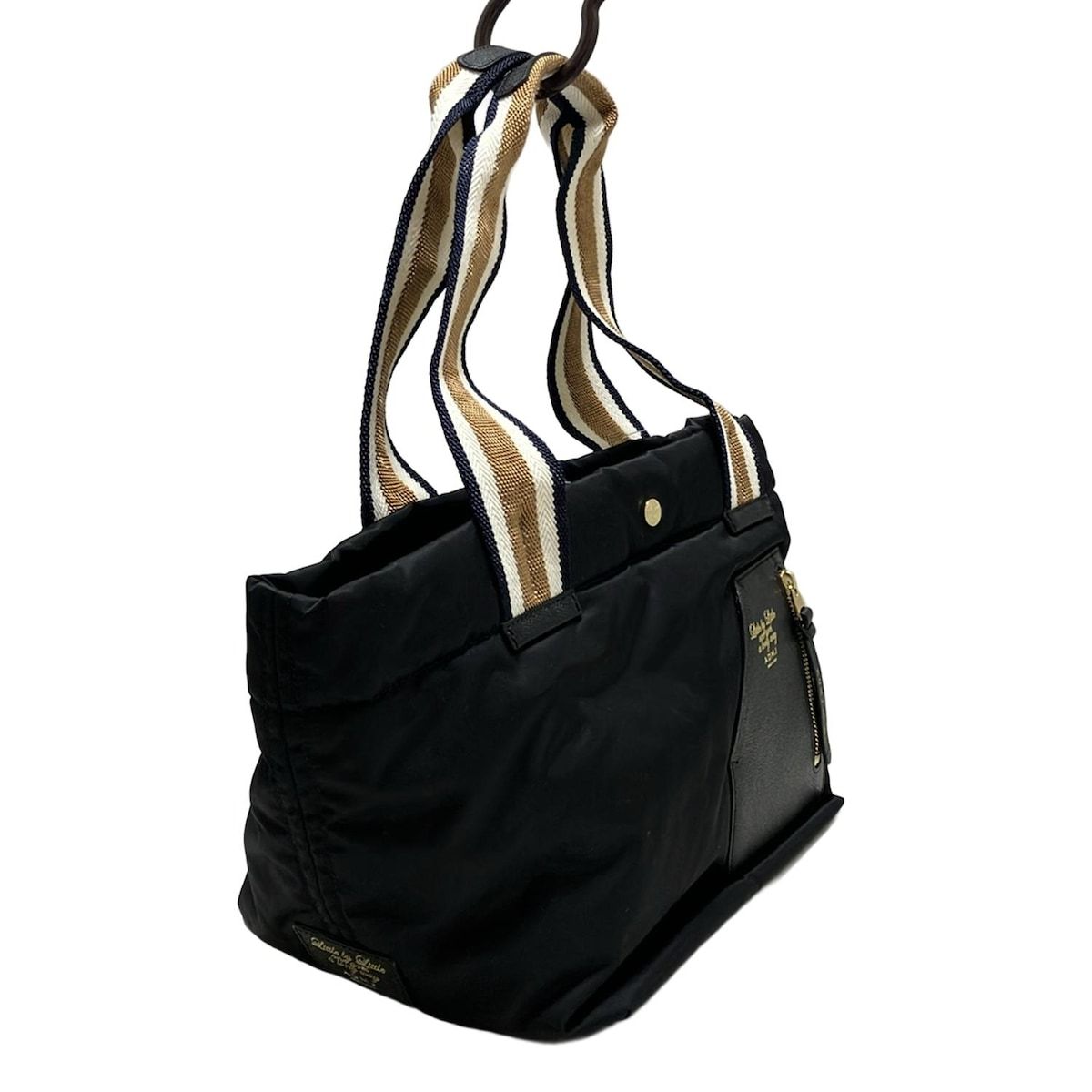 AccessoiresDeMademoiselle ADMJ アクセソワ ドゥ マドモワゼル トートバッグ - 黒×ゴールド×アイボリー