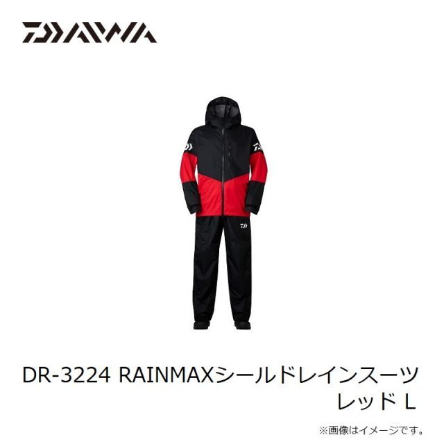 フィッシング ダイワ DR-3224 RAINMAXシールドレインスーツ レッド M