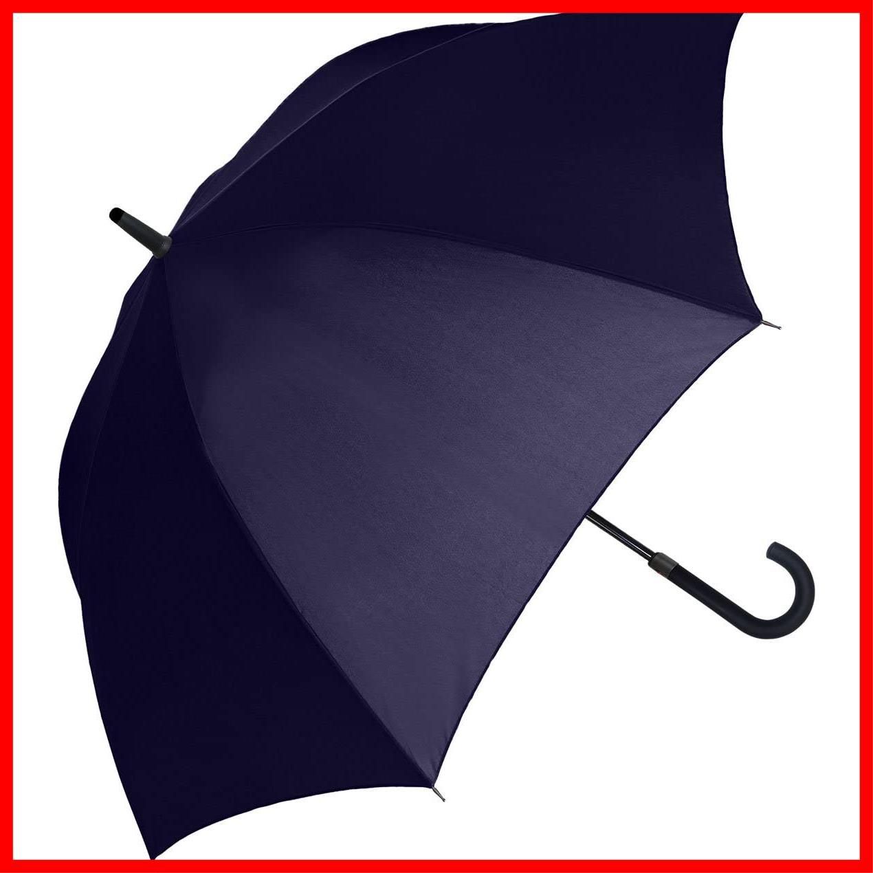 ビッグサイズ 70 cm 親骨 受骨グラスファイバー 413-024 無地 ネイビー グラス Aジャンプ 紳士長傘 中谷 中谷-傘