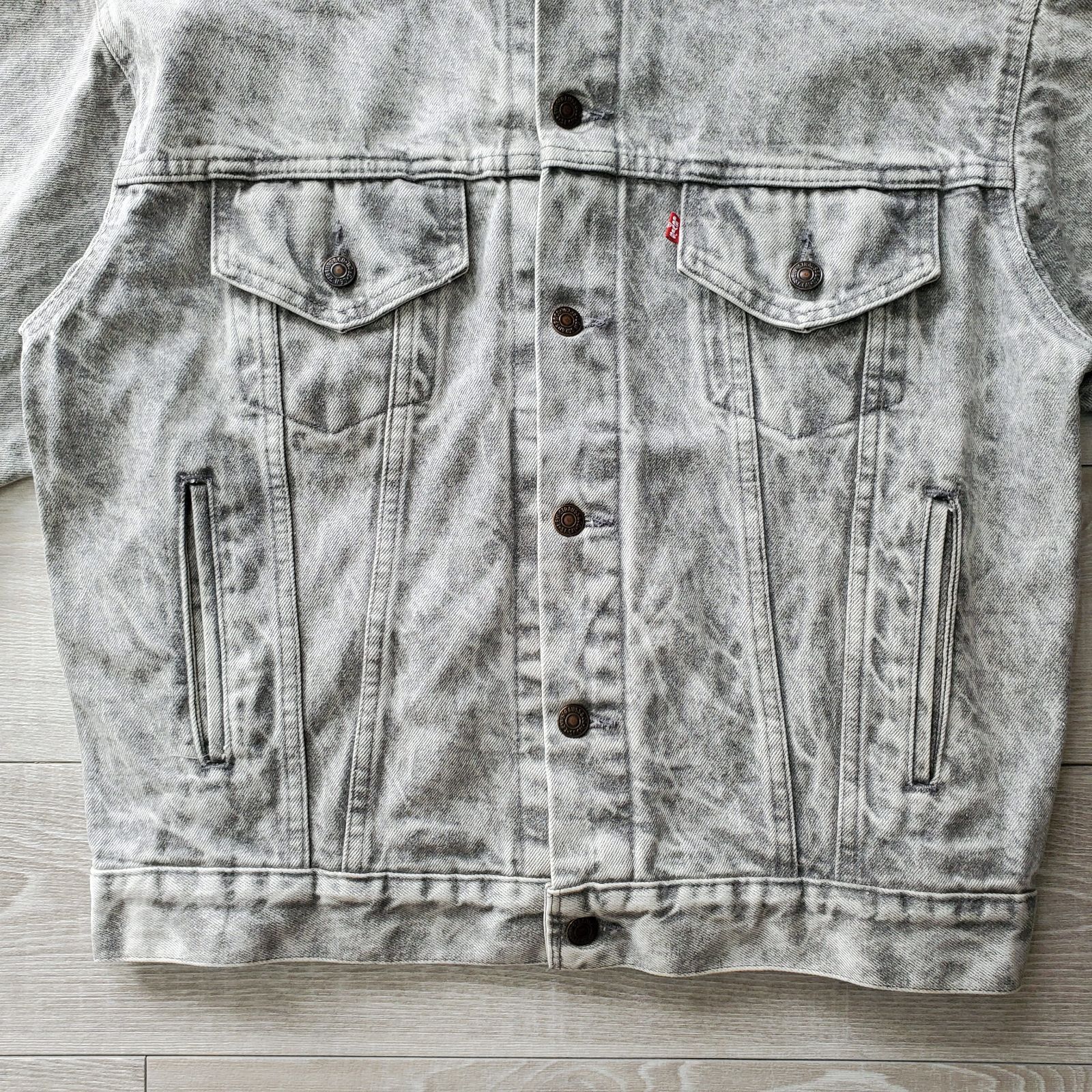 Levi's 80s 米国製デニムジャケット 70507-0261 グレーblackacidwasht ...