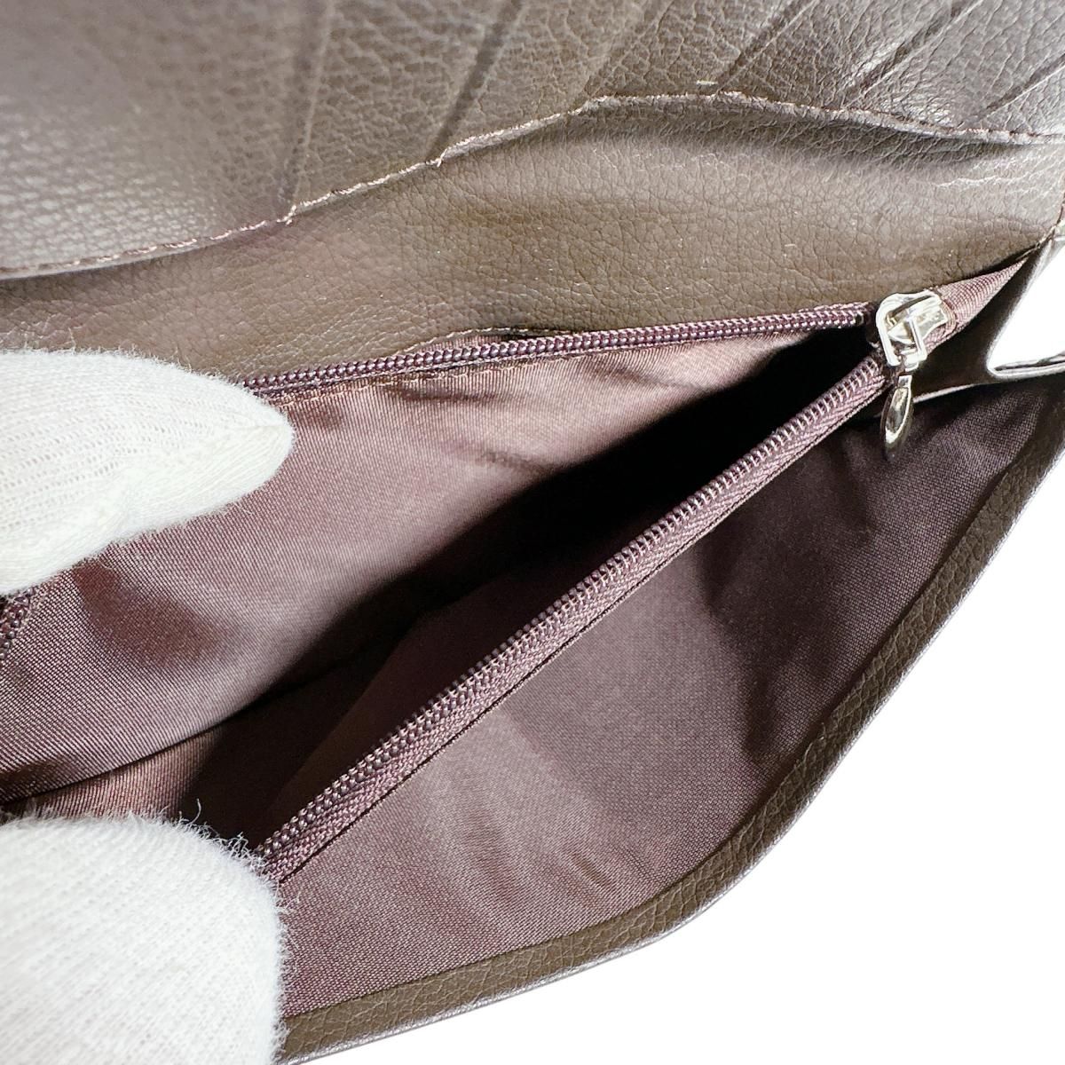 0520CA 2つ折り カード入付長財布 カイマンベリー 長財布 ニコチン