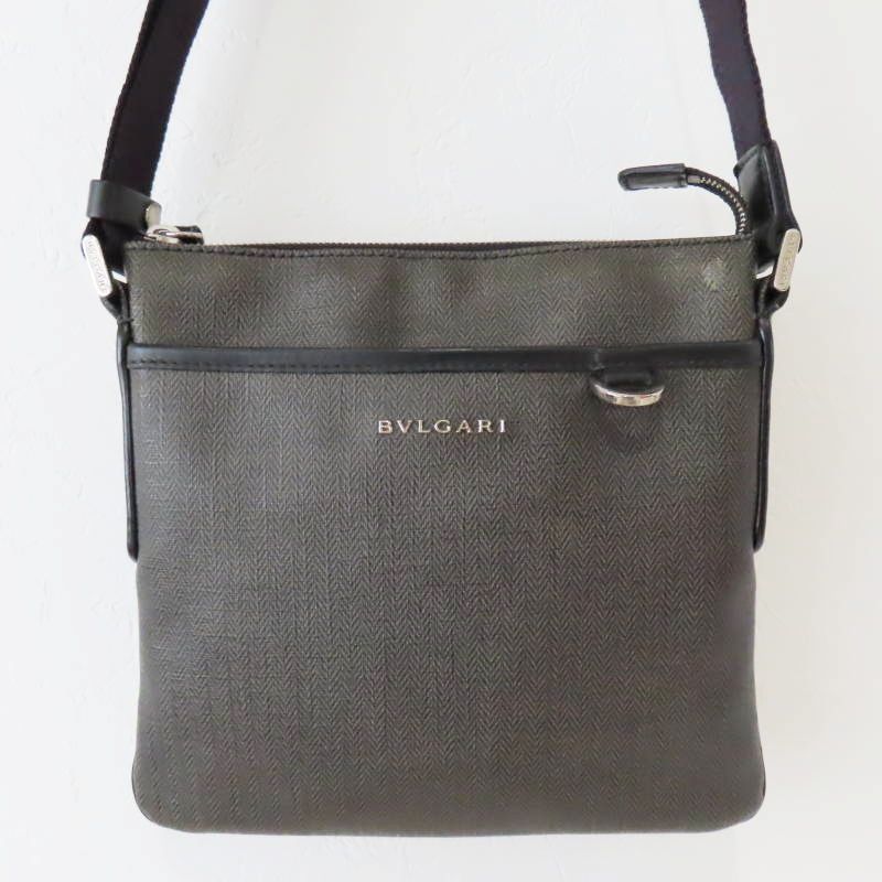 M02-k021 BVLGARI ブルガリ ウィークエンド PVC/レザ