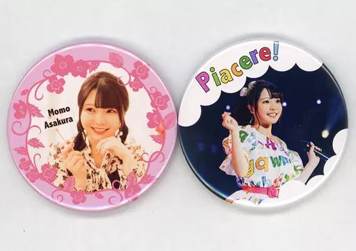 中古】バッジ・ピンズ 麻倉もも 缶バッジセット3(2個組) 「麻倉