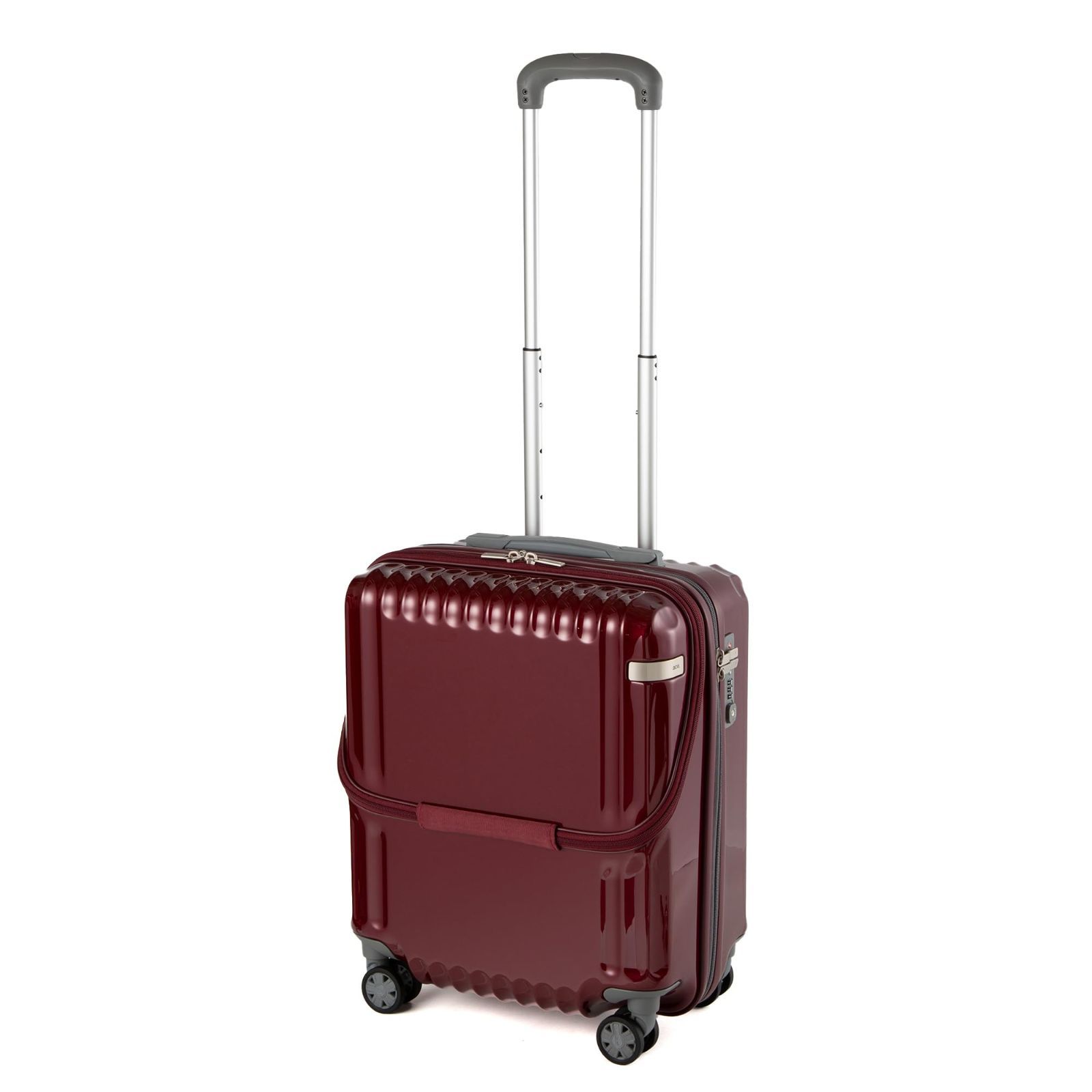 Color レッド ACE エーストーキョー スーツケース 機内持ち込み sサイズ 1泊2日 2泊3日 35L フロントポケット 3.1kg キャリーケース キャリーバッグ パリセイドZd No.06812