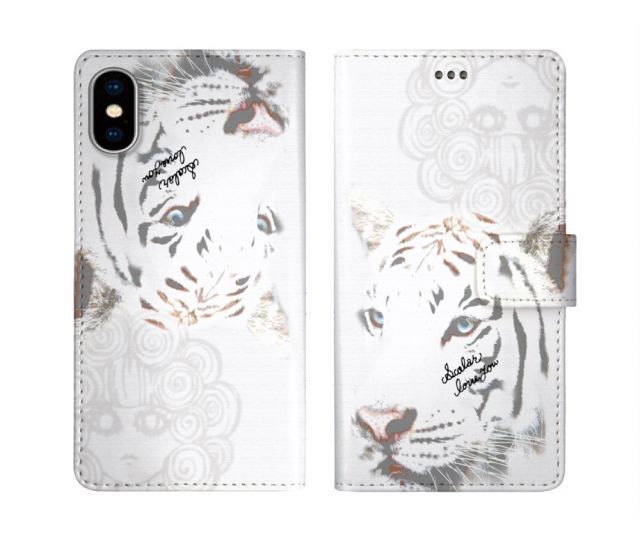 [iPhone8/iPhone7] iPhone15 ケース スカラー スマホケース 手帳型 iPhone16 ケース iPhone 16 15 14 13 SE 第3世代 第2世代 スマホカバー 全機種対応 手帳 ScoLar ホワイトタイガー 虎 スカラコ