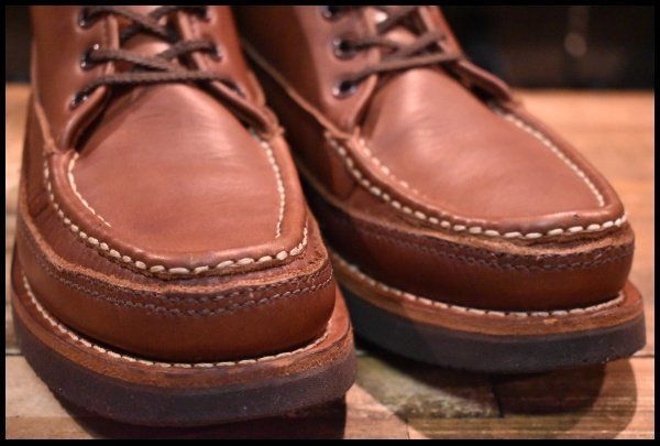 【7.5D 良品】RUSSELL MOCCASIN ラッセルモカシン スポーティングクレーチャッカ ブラウン 茶 ビブラム2060 短靴 ブーツ HOPESMORE【EE471】