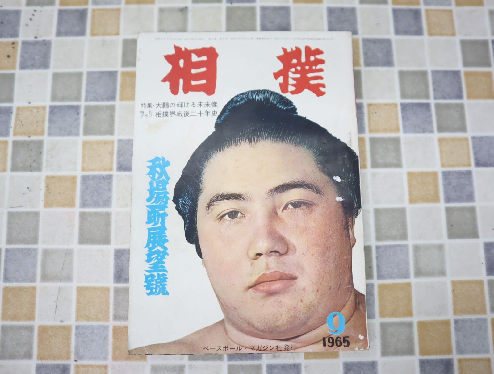 ∧1965年 昭和40年9月15日号 発行｜相撲 秋場所展望号｜ベースボールマガジン  レトロ レア 希少｜ 9月号 O0623