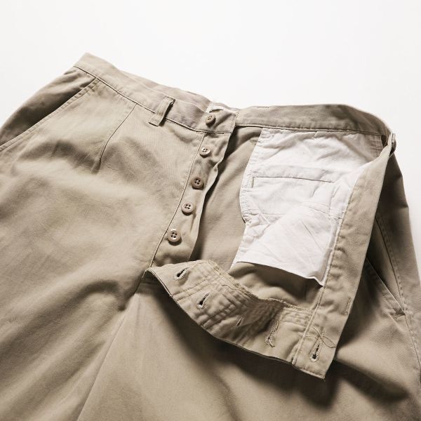 90's Jクルー J.CREW ノータック コットン チノパンツ (36/32) カーキ系 ボタンフライ チノパン 90年代 旧タグ オールド 90's Jクルー J.CREW ノータック コットン チノパンツ (36/32