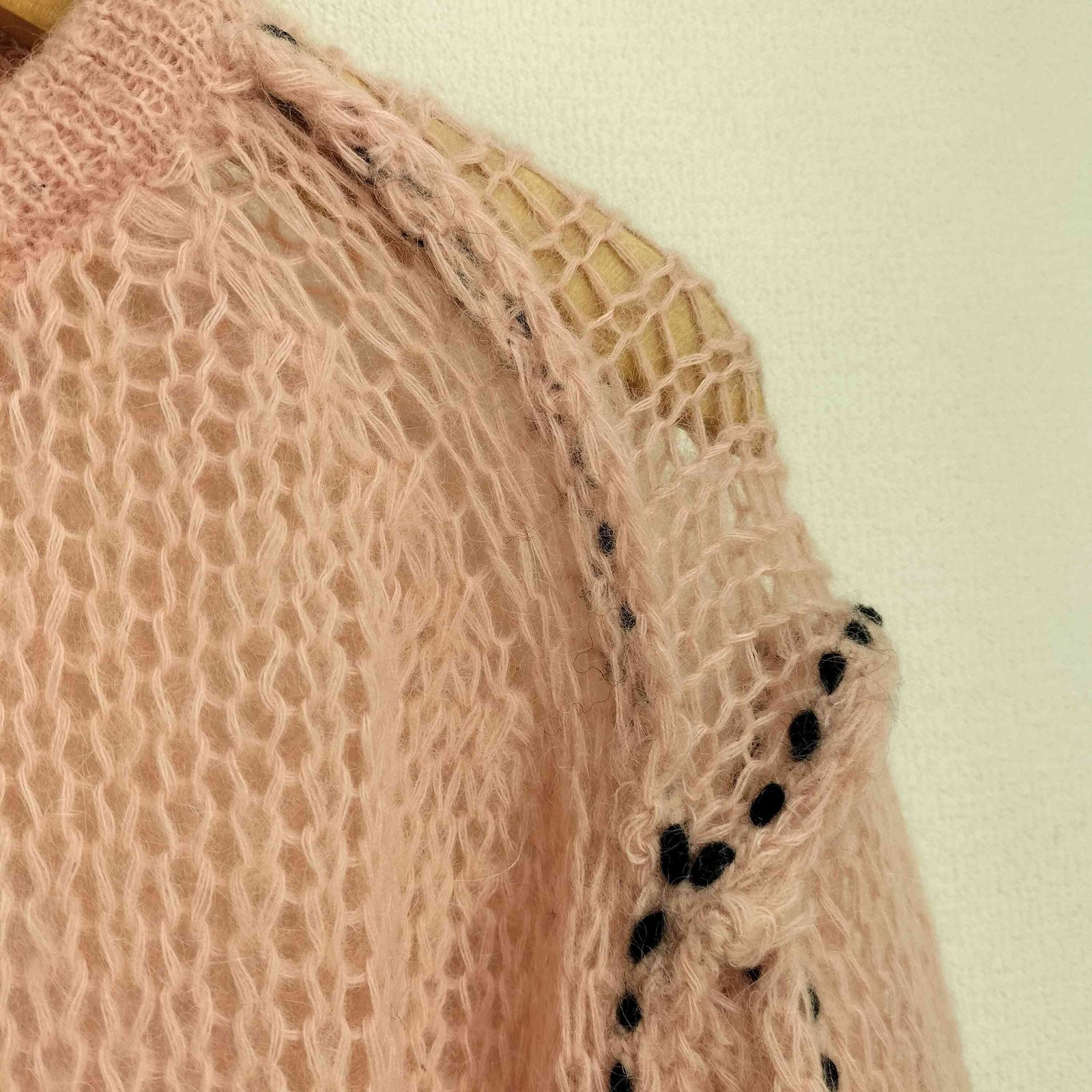 Pameo Pose(パメオポーズ) 21aw Stitched Mohair Knit Top レディー 中古 古着 0329 パメオポーズ Pameo Pose 21aw Stitched Mohair Knit Top